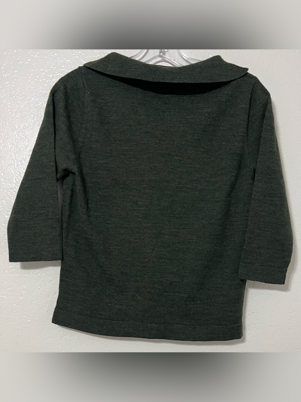 Vintage Luisa Spagnoli Made in Italy Wool Blend Knit Bateau Collar Top XS S - Picture 3 of 7
